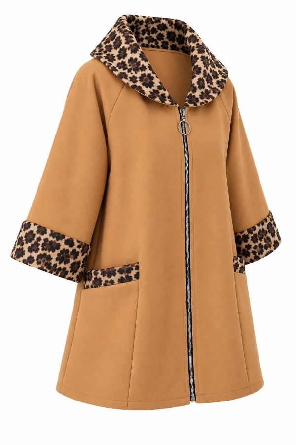 Cardigan din stofa model tip jacheta C401 - imagine 2