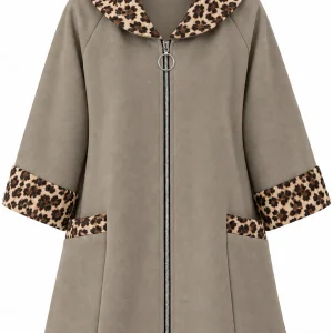 Cardigan din stofa model tip jacheta C402
