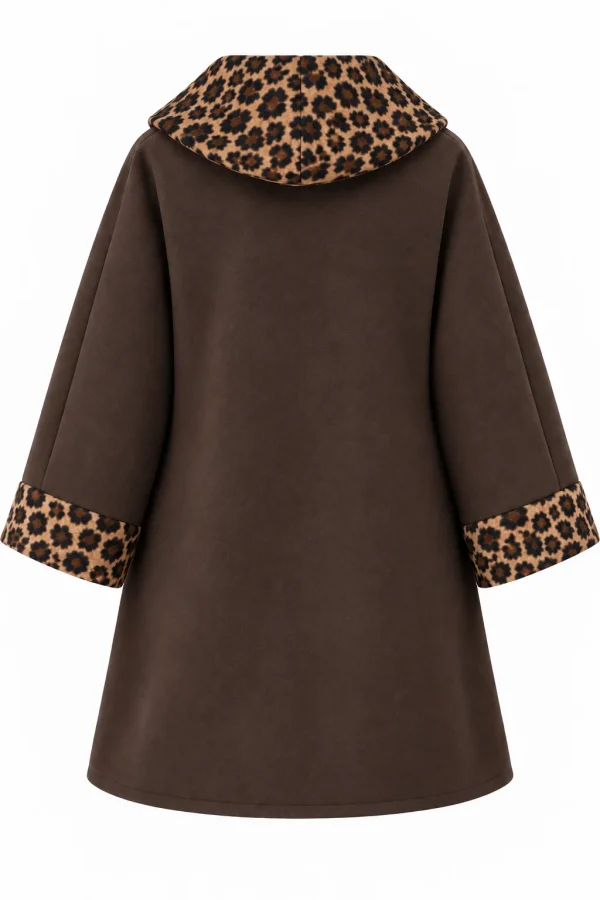 Cardigan din stofa model tip jacheta C403 - imagine 3