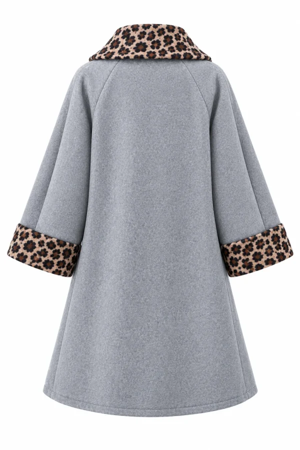 Cardigan din stofa model tip jacheta C404 - imagine 3