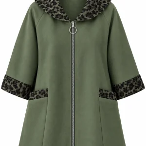 Cardigan din stofa model tip jacheta C405