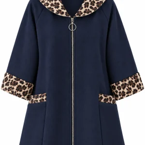Cardigan din stofa model tip jacheta C406
