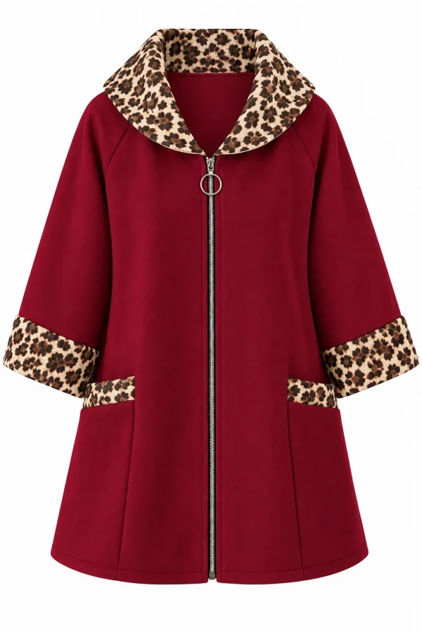 Cardigan din stofa model tip jacheta C407