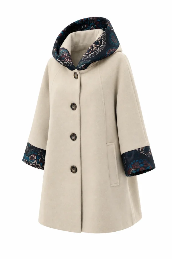 Cardigan din stofa model tip jacheta C500 - imagine 2