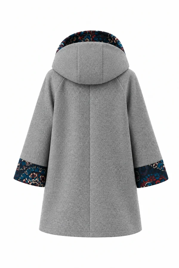 Cardigan din stofa model tip jacheta C503 - imagine 3