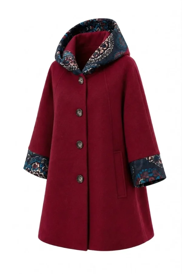 Cardigan din stofa model tip jacheta C507 - imagine 2