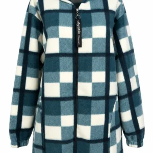 Hanorac Fleece în Carouri – Model Lung FH02