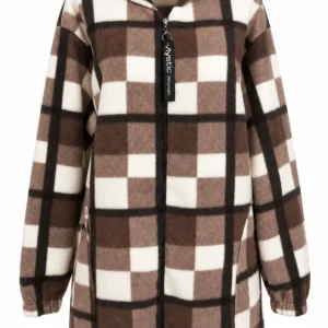 Hanorac Fleece în Carouri – Model Lung FH07