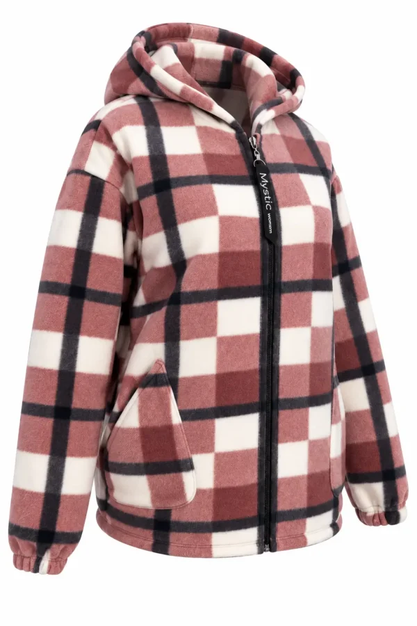 Hanorac Fleece în Carouri – Model Scurt FHS05 - imagine 2