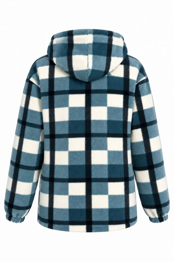 Hanorac Fleece în Carouri – Model Scurt FHS02 - imagine 3