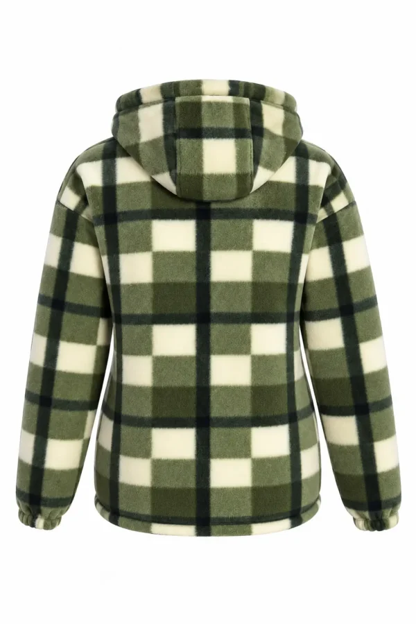 Hanorac Fleece în Carouri – Model Scurt FHS03 - imagine 3