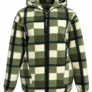 Hanorac Fleece în Carouri – Model Scurt FHS03
