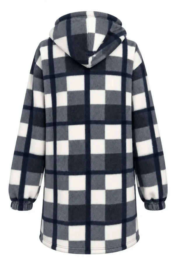 Hanorac Fleece Marime Mare - Model Lung FHU04 - imagine 3