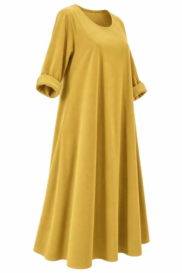 Rochie lungă din raiat RAT02 - imagine 2