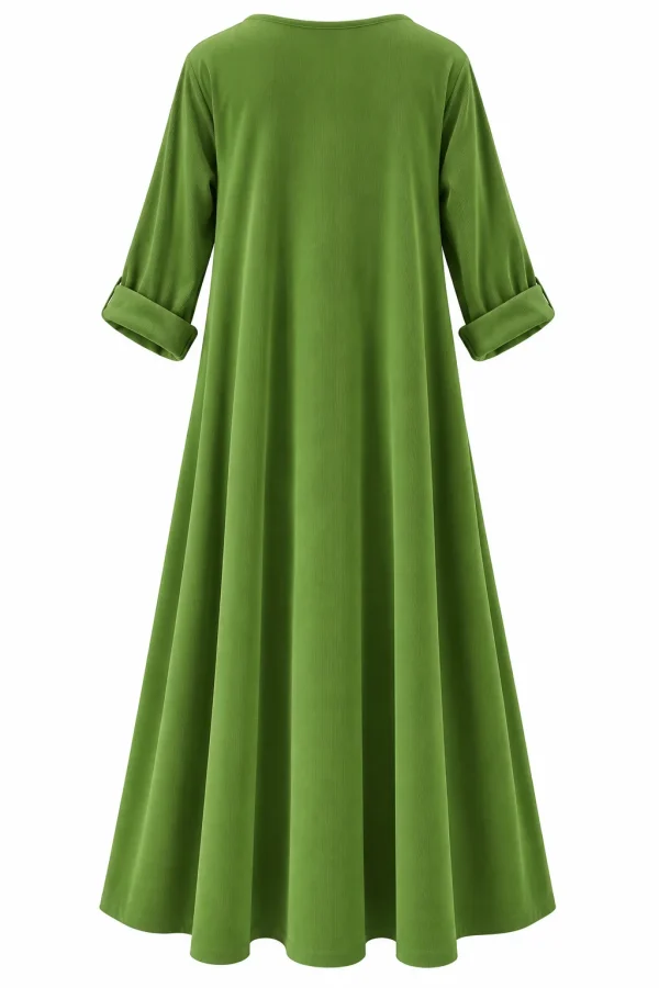 Rochie lungă din raiat RAT04 - imagine 3