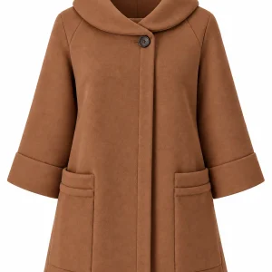 Cardigan din stofa model tip jacheta C42M