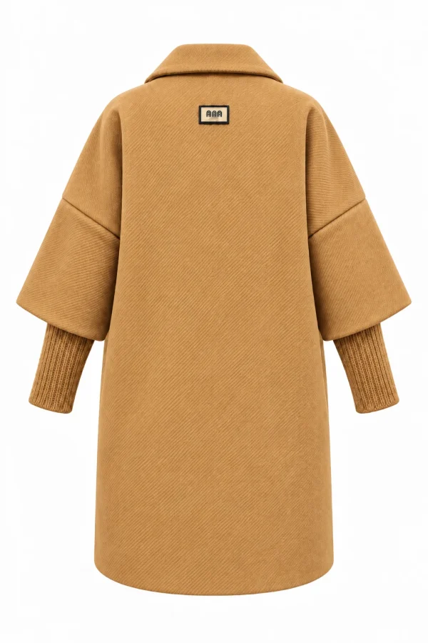 Cardigan damă din stofă, cu mâneci tip pulover MONICA MON02 - imagine 3