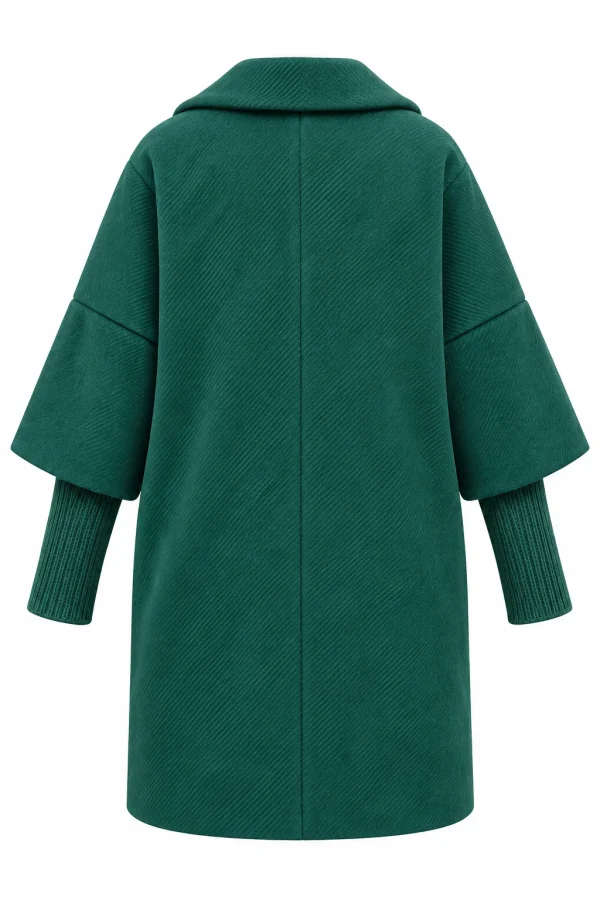 Cardigan damă din stofă, cu mâneci tip pulover MONICA MON05 - imagine 3