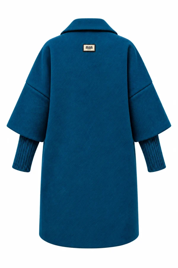 Cardigan damă din stofă, cu mâneci tip pulover MONICA MON06 - imagine 3