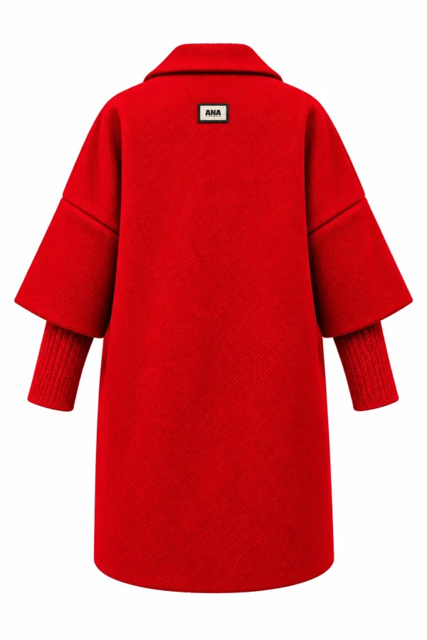 Cardigan damă din stofă, cu mâneci tip pulover MONICA MON07 - imagine 3