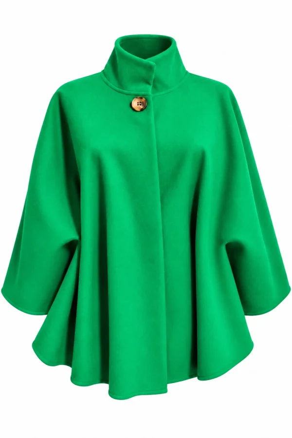 Poncho damă elegant din stofă BETTY PHB07 - imagine 3