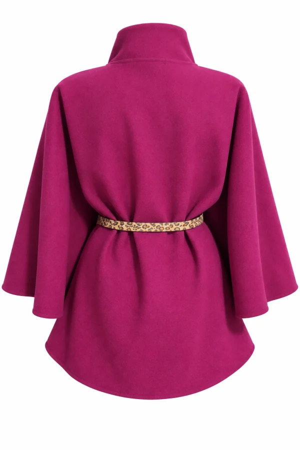 Poncho damă elegant din stofă BETTY PHB08 - imagine 4