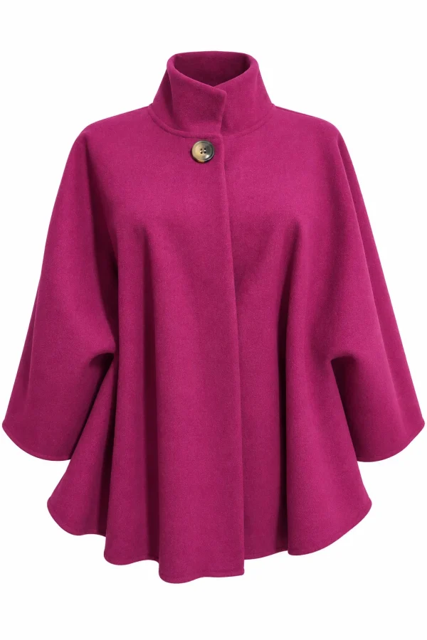 Poncho damă elegant din stofă BETTY PHB08 - imagine 3