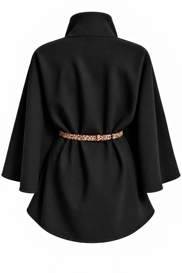 Poncho damă elegant din stofă BETTY PHB09 - imagine 4