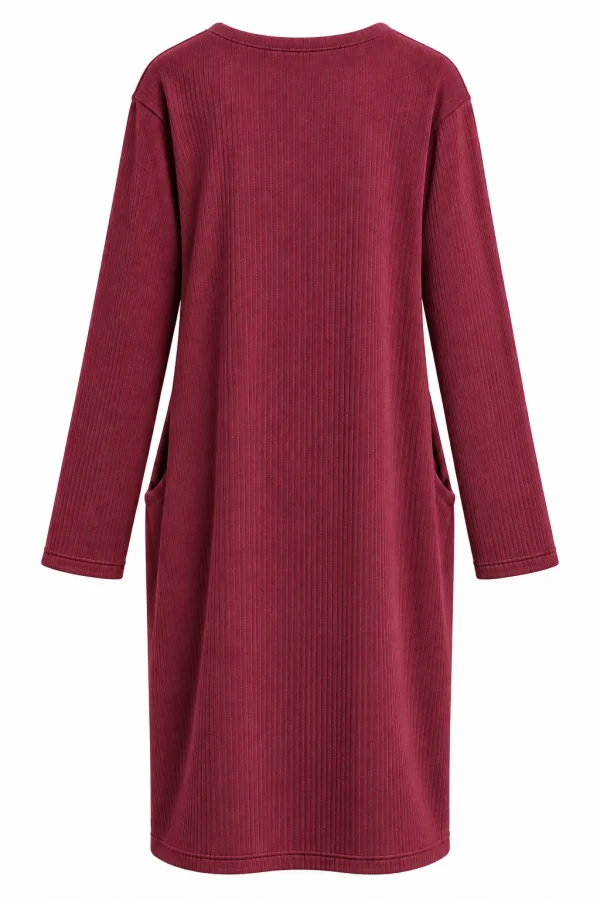 Rochie damă elegantă din material raiat RAS06 - imagine 3