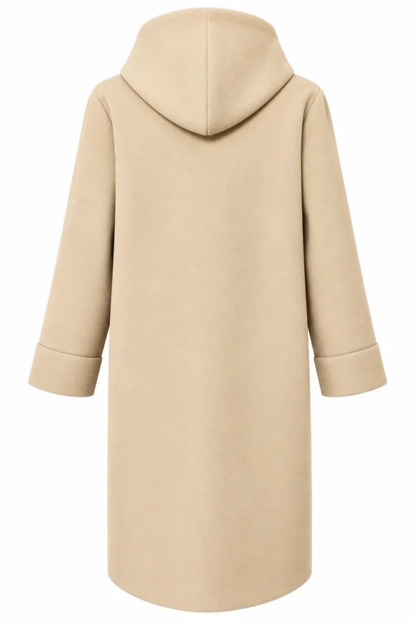 Cardigan Damă Lung cu Glugă și Șnur Stil Eșarfă Vera VEO01 - imagine 3