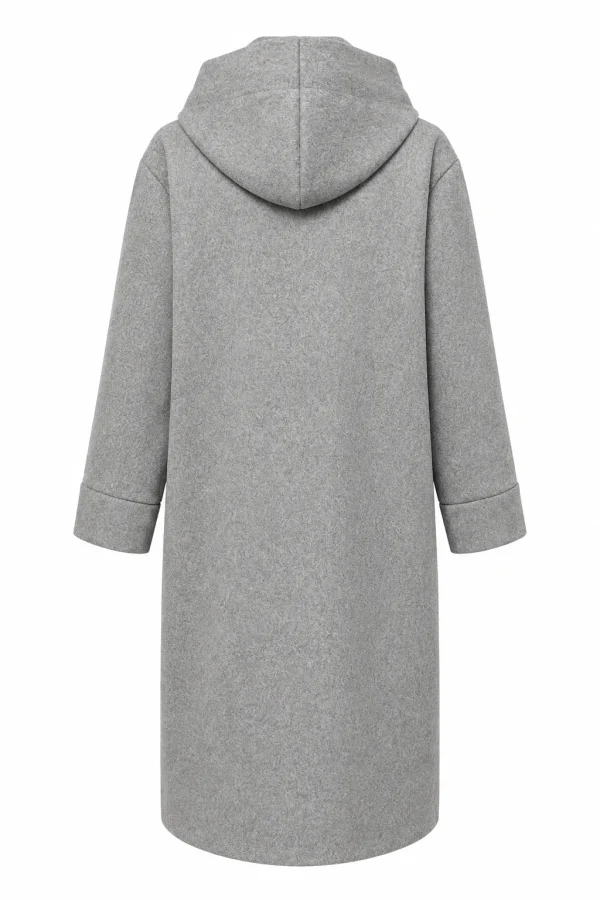 Cardigan Damă Lung cu Glugă și Șnur Stil Eșarfă Vera VEO02 - imagine 3