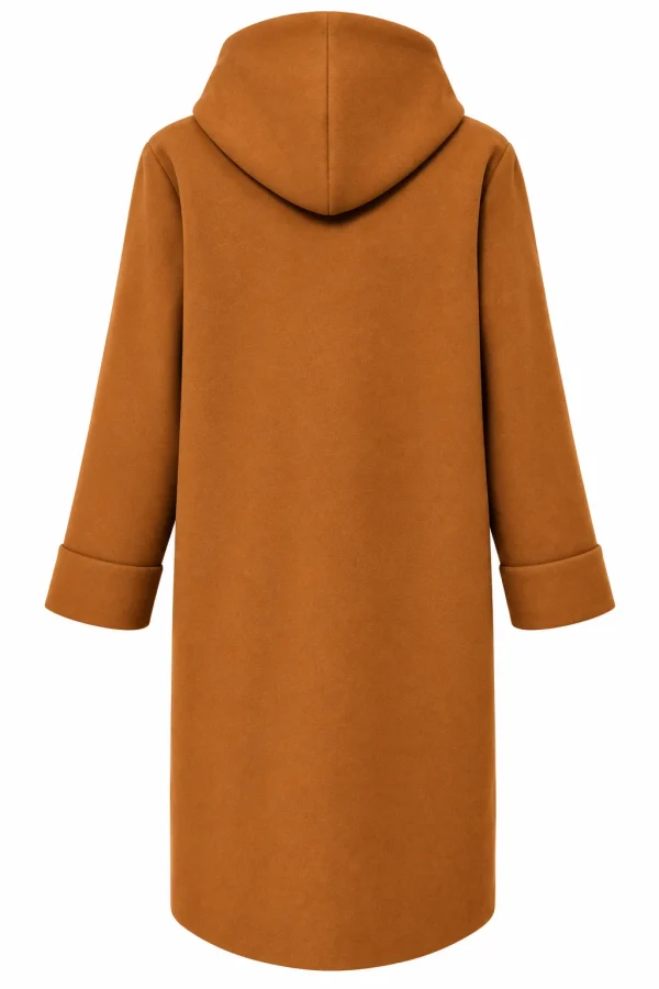 Cardigan Damă Lung cu Glugă și Șnur Stil Eșarfă Vera VEO03 - imagine 3