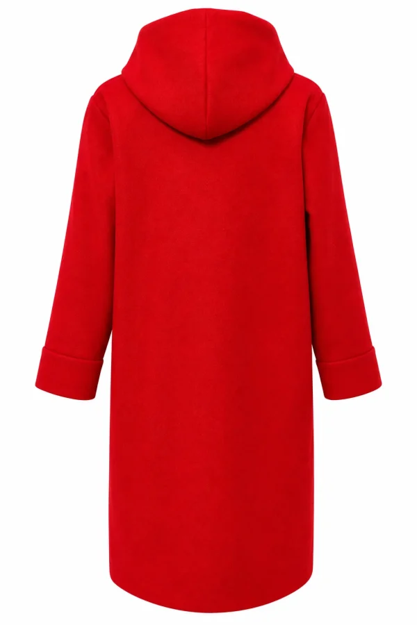 Cardigan Damă Lung cu Glugă și Șnur Stil Eșarfă Vera VEO04 - imagine 3