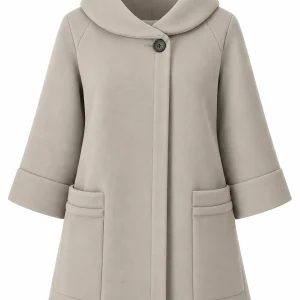 Cardigan din stofa model tip jacheta C42G